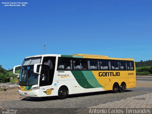 Empresa Gontijo de Transportes 12545 na cidade de João Monlevade, Minas Gerais, Brasil, por Antonio Carlos Fernandes. ID da foto: 4817366.