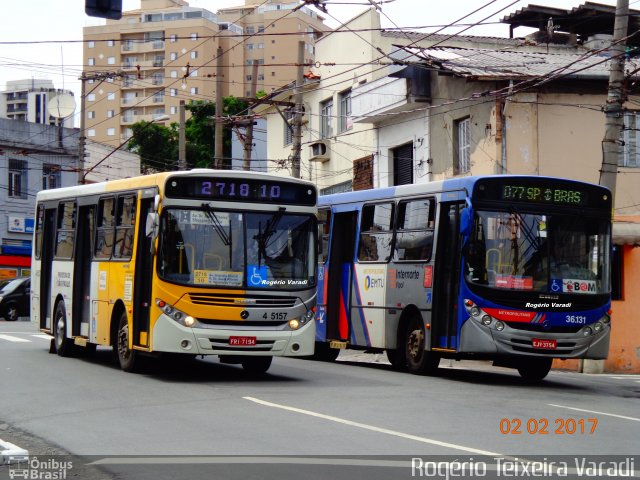 Allibus Transportes 4 5157 na cidade de São Paulo, São Paulo, Brasil, por Rogério Teixeira Varadi. Número da foto: #4818608.