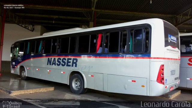 Viação Nasser 1820 na cidade de Guaxupé, Minas Gerais, Brasil, por Leonardo Carola. ID da foto: 4820786.