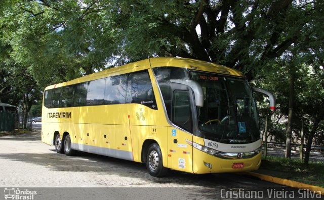 Viação Itapemirim 60793 na cidade de São Paulo, São Paulo, Brasil, por Cristiano Vieira Silva. ID da foto: 4820369.