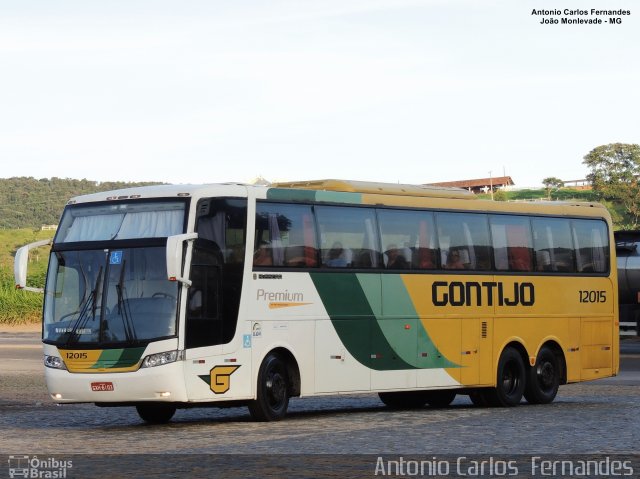 Empresa Gontijo de Transportes 12015 na cidade de João Monlevade, Minas Gerais, Brasil, por Antonio Carlos Fernandes. ID da foto: 4819656.