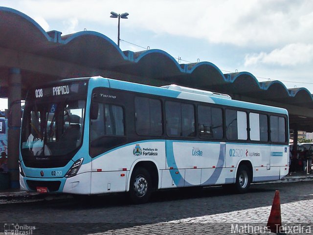 Viação Fortaleza 02520 na cidade de Fortaleza, Ceará, Brasil, por Matheus Lima Teixeira. Número da foto: #4819167.