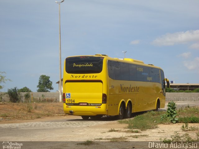 Viação Nordeste 1704 na cidade de Mossoró, Rio Grande do Norte, Brasil, por Otavio Adalgisio. Número da foto: #4819491.