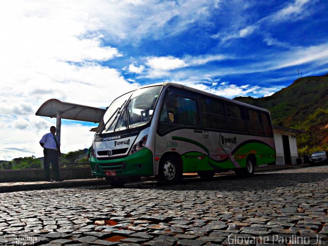 Turin Transportes 3280 na cidade de Ouro Preto, Minas Gerais, Brasil, por Giovane Paulino Júnior. Número da foto: #4821555.