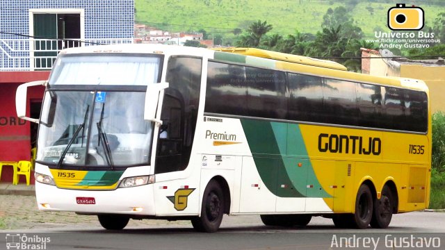 Empresa Gontijo de Transportes 11535 na cidade de Lavras, Minas Gerais, Brasil, por Andrey Gustavo. Número da foto: #4819023.