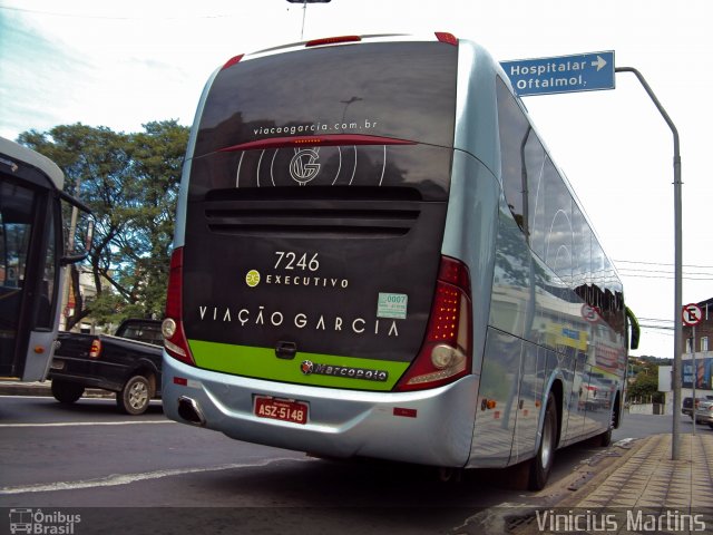 Viação Garcia 7246 na cidade de Sorocaba, São Paulo, Brasil, por Vinicius Martins. ID da foto: 4820361.