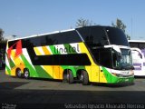 Buses Linatal 213 na cidade de Estación Central, Santiago, Metropolitana de Santiago, Chile, por Sebastián Ignacio Alvarado Herrera. Número da foto: #:id.