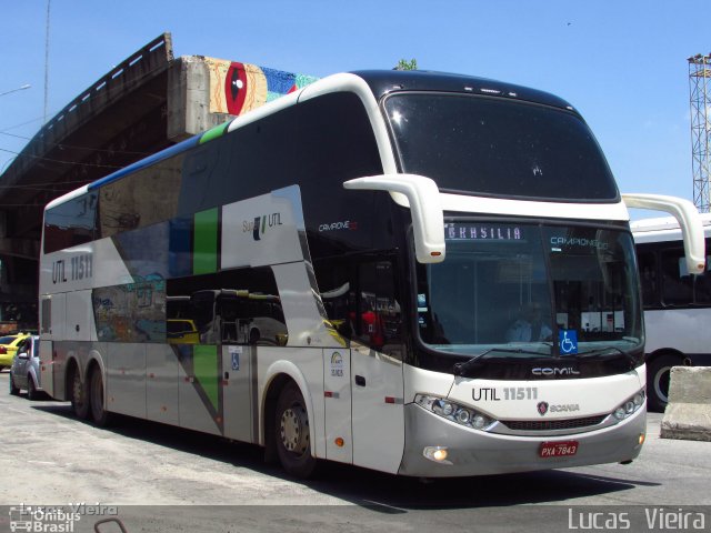 UTIL - União Transporte Interestadual de Luxo 11511 na cidade de Rio de Janeiro, Rio de Janeiro, Brasil, por Lucas Vieira. ID da foto: 4823113.