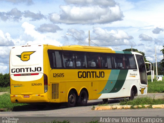 Empresa Gontijo de Transportes 12685 na cidade de Pirapora, Minas Gerais, Brasil, por Andrew Campos. Número da foto: #4823233.