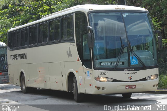 Viação Itapemirim 8201 na cidade de São Paulo, São Paulo, Brasil, por Douglas Paternezi. Número da foto: #4823094.