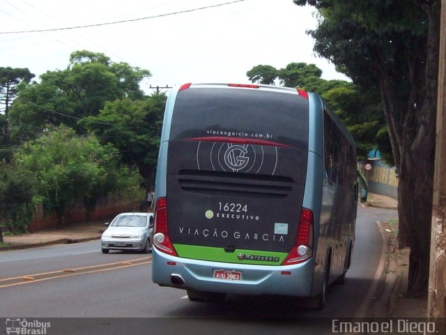 Viação Garcia 16224 na cidade de Apucarana, Paraná, Brasil, por Emanoel Diego.. ID da foto: 4822485.