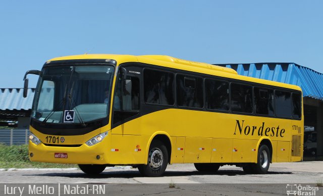 Viação Nordeste 1701 na cidade de Natal, Rio Grande do Norte, Brasil, por Iury  Mello. Número da foto: #4823648.