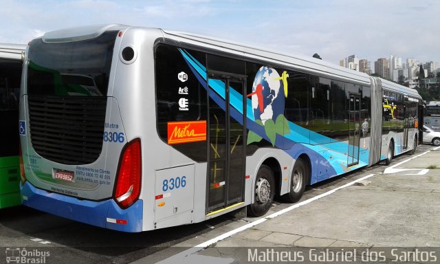 Metra - Sistema Metropolitano de Transporte 8306 na cidade de São Paulo, São Paulo, Brasil, por Matheus Gabriel dos Santos. Número da foto: #4824655.
