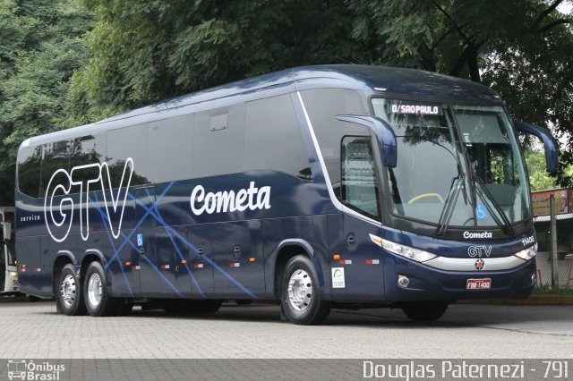 Viação Cometa 11400 na cidade de São Paulo, São Paulo, Brasil, por Douglas Paternezi. Número da foto: #4825607.