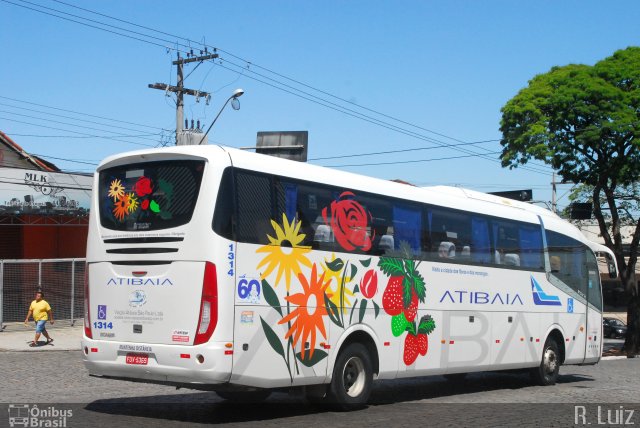 Viação Atibaia São Paulo 1314 na cidade de Atibaia, São Paulo, Brasil, por Ricardo Luiz. Número da foto: #4825698.