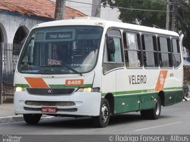 Auto Viação Veleiro 8405 na cidade de Maceió, Alagoas, Brasil, por Rodrigo Fonseca. ID da foto: 4826354.