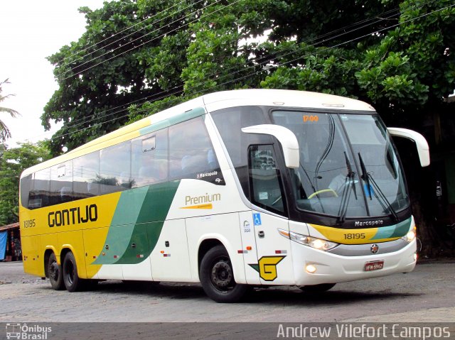 Empresa Gontijo de Transportes 18195 na cidade de Pirapora, Minas Gerais, Brasil, por Andrew Campos. ID da foto: 4825914.