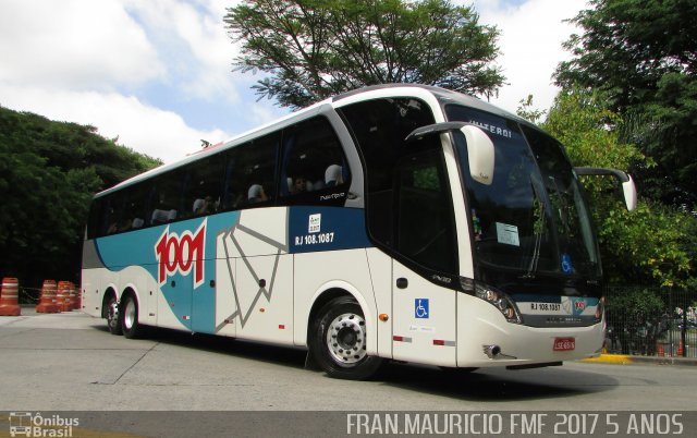 Auto Viação 1001 RJ 108.1087 na cidade de São Paulo, São Paulo, Brasil, por Francisco Mauricio Freire. Número da foto: #4824849.