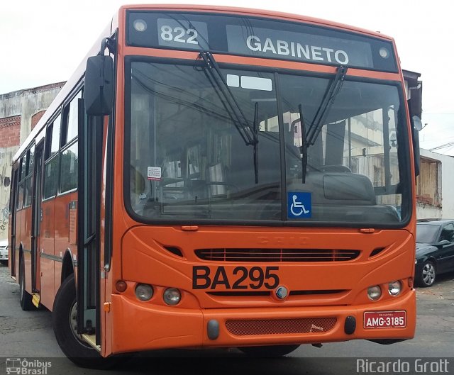 Transporte Coletivo Glória BA295 na cidade de Curitiba, Paraná, Brasil, por Ricardo Grott. ID da foto: 4827355.