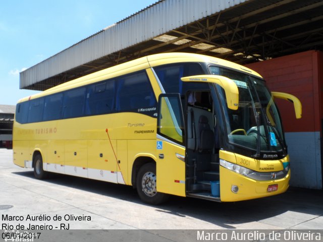 Viação Itapemirim 3001 na cidade de Rio de Janeiro, Rio de Janeiro, Brasil, por Marco Aurélio de Oliveira. ID da foto: 4826693.