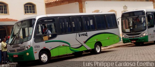 Turin Transportes 090 na cidade de Ouro Branco, Minas Gerais, Brasil, por Luis Philippe Cardoso Coelho. ID da foto: 4827700.