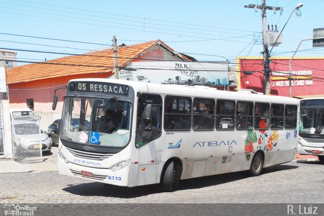 Viação Atibaia São Paulo 6713 na cidade de Atibaia, São Paulo, Brasil, por Ricardo Luiz. Número da foto: #4828311.