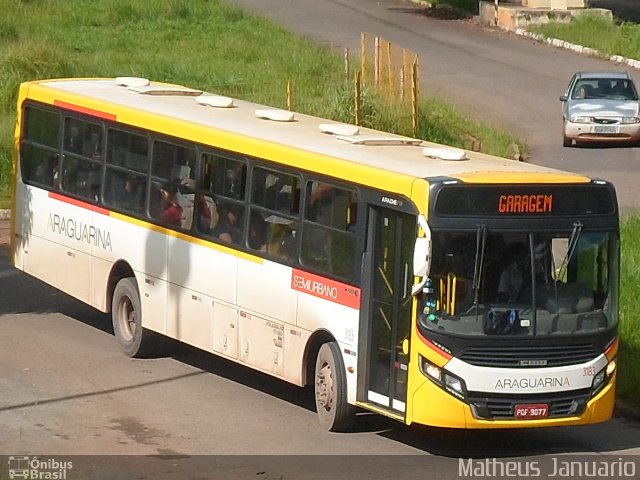 Viação Araguarina 3183 na cidade de Anápolis, Goiás, Brasil, por Matheus Januario. ID da foto: 4878391.