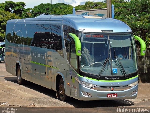 Viação Garcia 7666 na cidade de Paranavaí, Paraná, Brasil, por Robson Alves. ID da foto: 4877177.