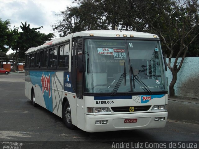 Auto Viação 1001 RJ 108.006 na cidade de Niterói, Rio de Janeiro, Brasil, por André Luiz Gomes de Souza. ID da foto: 4878456.