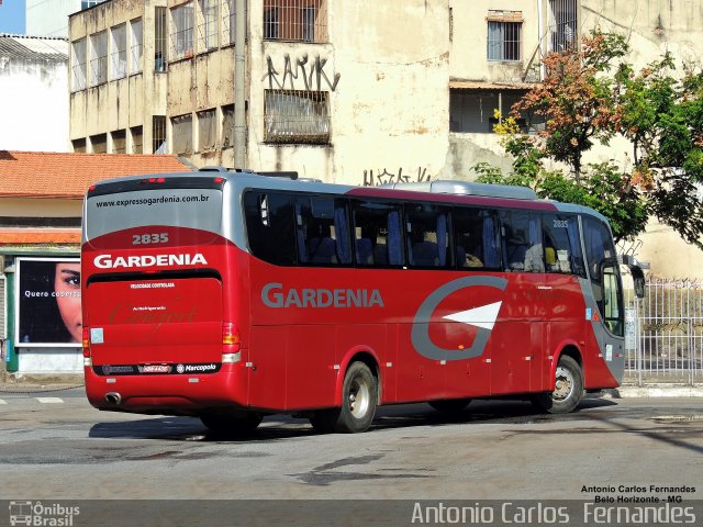 Expresso Gardenia 2835 na cidade de Belo Horizonte, Minas Gerais, Brasil, por Antonio Carlos Fernandes. ID da foto: 4876527.