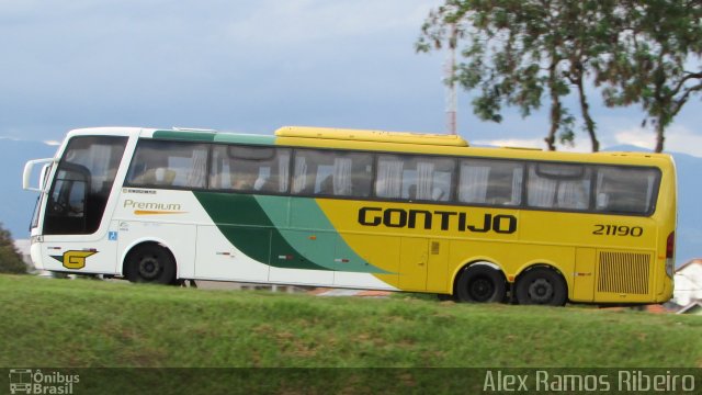 Empresa Gontijo de Transportes 21190 na cidade de Roseira, São Paulo, Brasil, por Alex Ramos Ribeiro. ID da foto: 4877944.