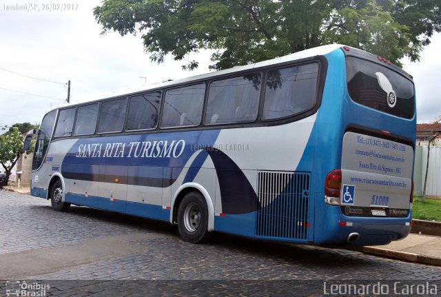 VSR - Viação Santa Rita 51060 na cidade de Tambaú, São Paulo, Brasil, por Leonardo Carola. Número da foto: #4875971.