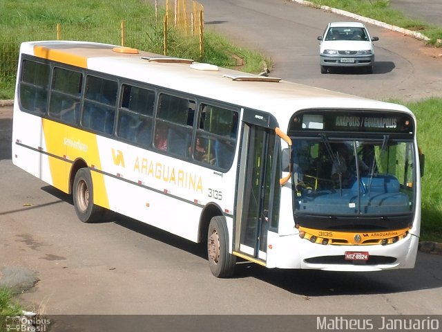 Viação Araguarina 3135 na cidade de Anápolis, Goiás, Brasil, por Matheus Januario. ID da foto: 4878439.