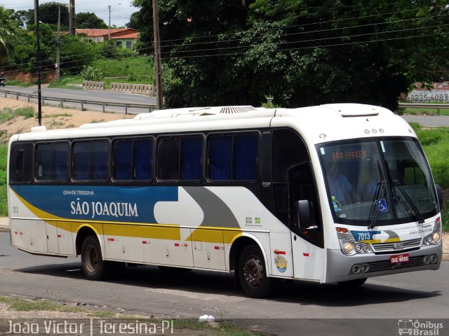 Viação São Joaquim 7013 na cidade de Teresina, Piauí, Brasil, por João Victor. ID da foto: 4877507.