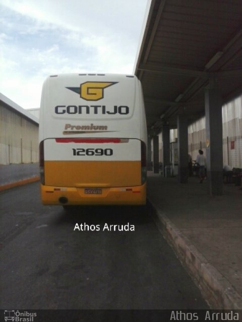 Empresa Gontijo de Transportes 12690 na cidade de Belo Horizonte, Minas Gerais, Brasil, por Athos Arruda. ID da foto: 4899017.