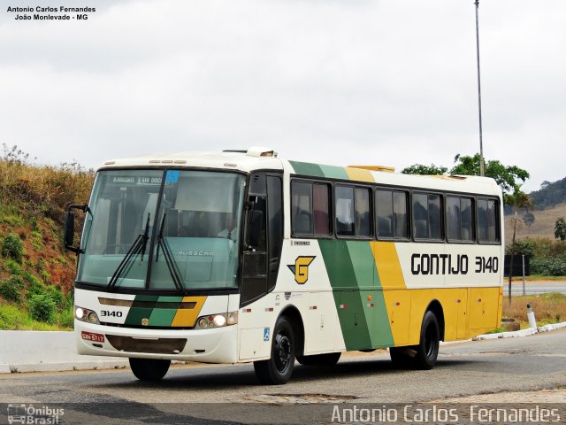 Empresa Gontijo de Transportes 3140 na cidade de João Monlevade, Minas Gerais, Brasil, por Antonio Carlos Fernandes. Número da foto: #4898508.