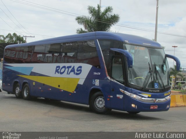 RodeRotas - Rotas de Viação do Triângulo 76408 na cidade de Goiânia, Goiás, Brasil, por André Luiz Canon. ID da foto: 4899436.