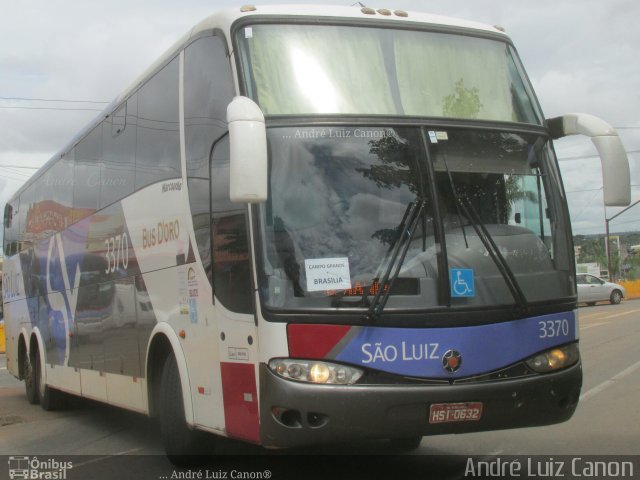 Viação São Luiz 3370 na cidade de Goiânia, Goiás, Brasil, por André Luiz Canon. ID da foto: 4899431.