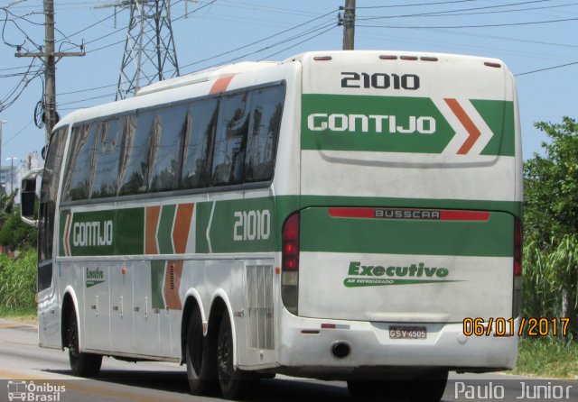 Empresa Gontijo de Transportes 21010 na cidade de Campos dos Goytacazes, Rio de Janeiro, Brasil, por Paulo  Junior. Número da foto: #4899040.