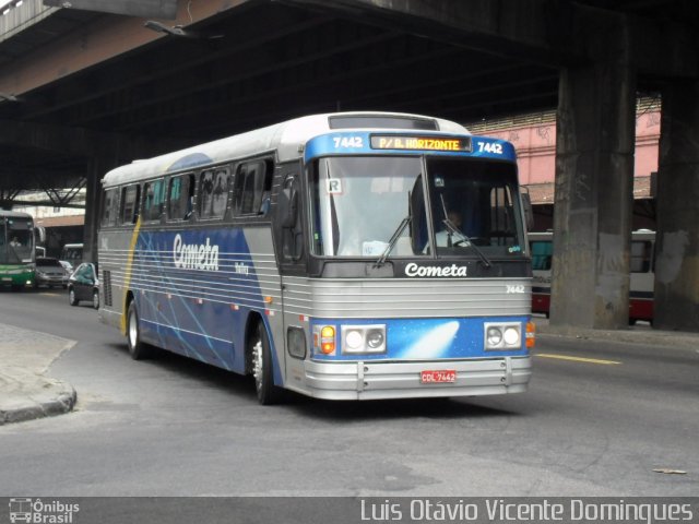 Viação Cometa 7442 na cidade de Rio de Janeiro, Rio de Janeiro, Brasil, por Luis Otávio Vicente Domingues. Número da foto: #4901870.