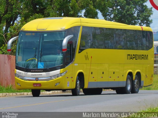 Viação Itapemirim 60811 na cidade de Brasília, Distrito Federal, Brasil, por Marlon Mendes da Silva Souza. Número da foto: #4900438.