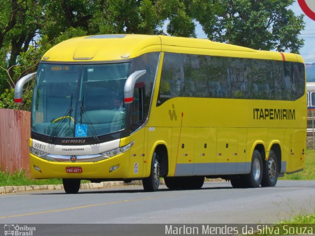 Viação Itapemirim 60811 na cidade de Brasília, Distrito Federal, Brasil, por Marlon Mendes da Silva Souza. ID da foto: 4900438.