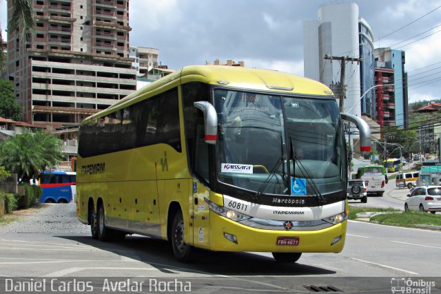 Viação Itapemirim 60811 na cidade de Cachoeiro de Itapemirim, Espírito Santo, Brasil, por Daniel Carlos  Avelar Rocha. ID da foto: 4902228.