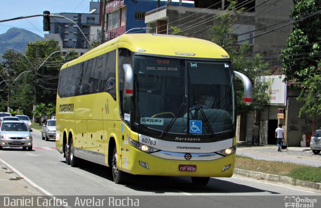Viação Itapemirim 60763 na cidade de Cachoeiro de Itapemirim, Espírito Santo, Brasil, por Daniel Carlos  Avelar Rocha. Número da foto: #4902257.