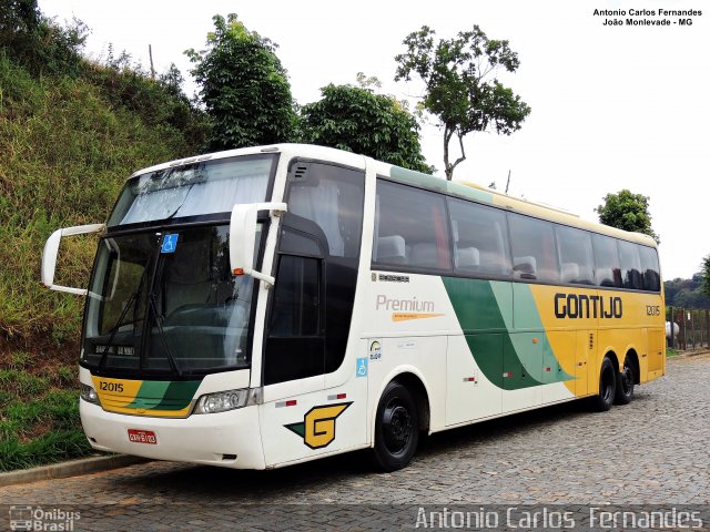 Empresa Gontijo de Transportes 12015 na cidade de João Monlevade, Minas Gerais, Brasil, por Antonio Carlos Fernandes. ID da foto: 4903984.