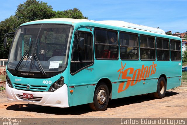 Solaris Transportes 400 na cidade de Montes Claros, Minas Gerais, Brasil, por Carlos Eduardo Lopes. ID da foto: 4903923.