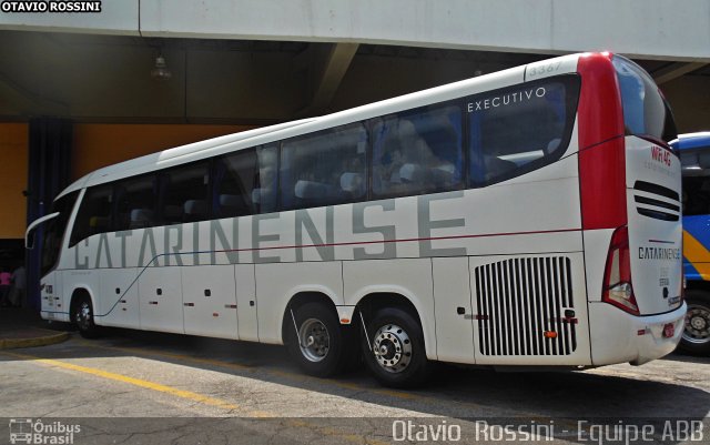 Auto Viação Catarinense 3367 na cidade de Sorocaba, São Paulo, Brasil, por Otavio Rossini. Número da foto: #4904015.