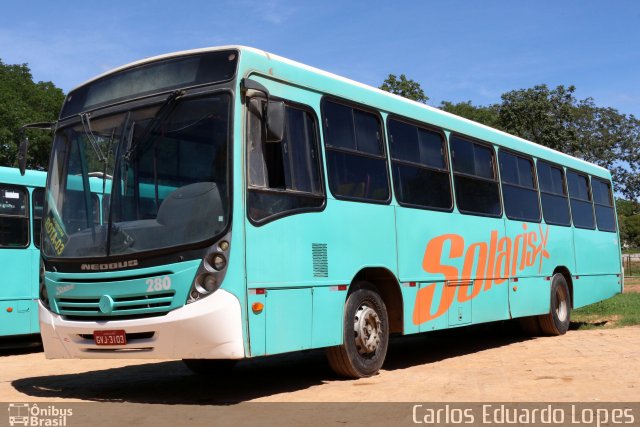 Solaris Transportes 280 na cidade de Montes Claros, Minas Gerais, Brasil, por Carlos Eduardo Lopes. ID da foto: 4903917.