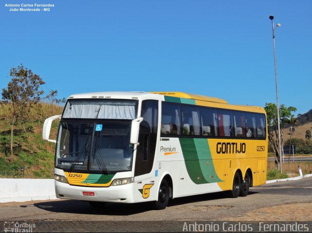 Empresa Gontijo de Transportes 12250 na cidade de João Monlevade, Minas Gerais, Brasil, por Antonio Carlos Fernandes. ID da foto: 4903941.