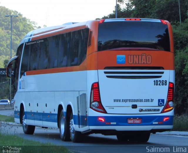 Expresso União 10268 na cidade de Viana, Espírito Santo, Brasil, por Saimom  Lima. Número da foto: #4902733.